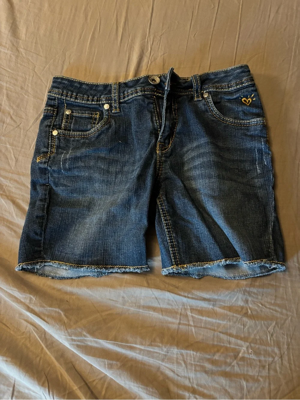 Justice Dark Blue Denim Shorts